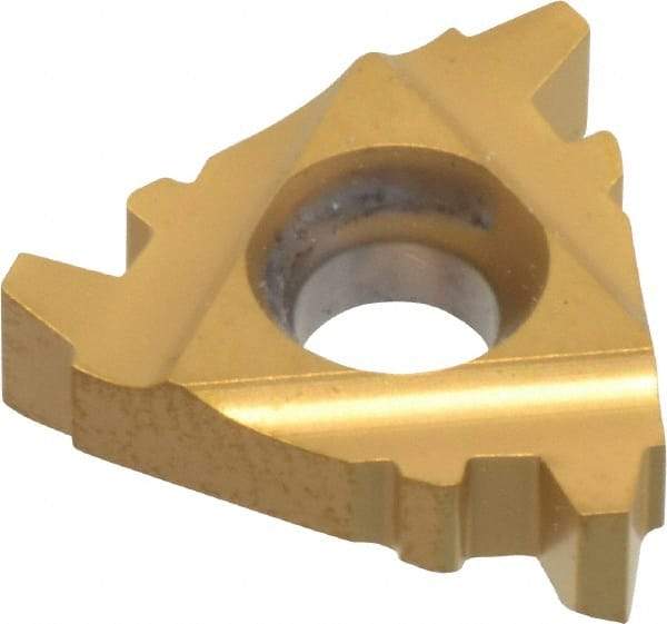 Hertel - 16ER External Right Hand 8 Acme Laydown Threading Insert - Grade HG630TR, TiC/TiN Coated Carbide - Eagle Tool & Supply