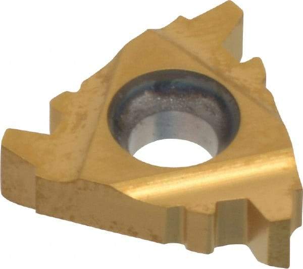 Hertel - 16ER External Right Hand 8 Acme Laydown Threading Insert - Grade HG330TR, TiC/TiN Coated Carbide - Eagle Tool & Supply