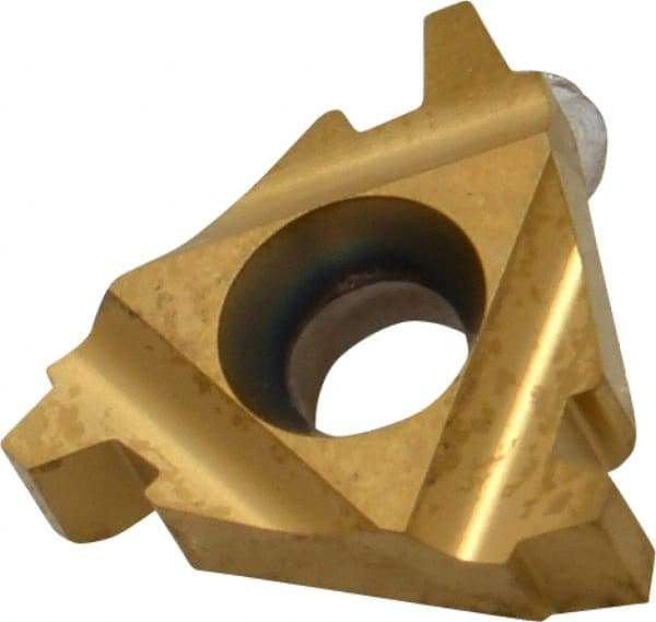 Hertel - 22IR Internal Right Hand 6 Acme Laydown Threading Insert - Grade HG330TR, TiC/TiN Coated Carbide - Eagle Tool & Supply
