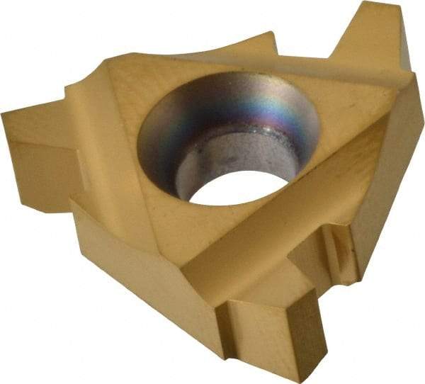 Hertel - 22IR Internal Right Hand 5 Acme Laydown Threading Insert - Grade HG330TR, TiC/TiN Coated Carbide - Eagle Tool & Supply