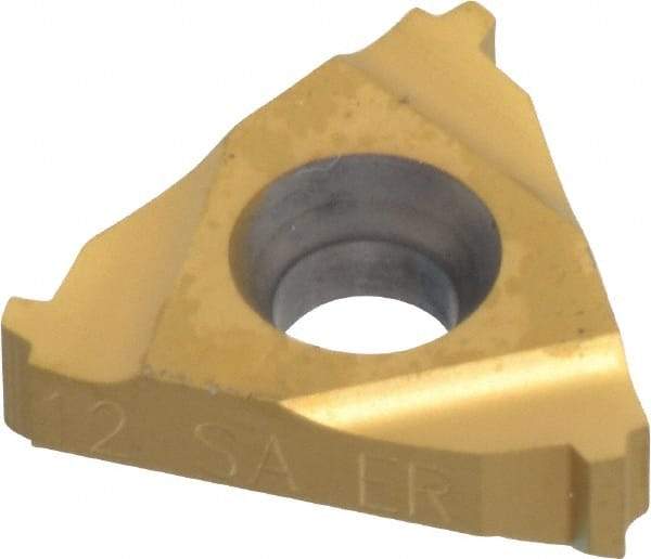 Hertel - 16ER External Right Hand 12 Stub Acme Laydown Threading Insert - Grade HG630TR, TiC/TiN Coated Carbide - Eagle Tool & Supply