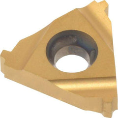 Hertel - 16ER Internal Right Hand 12 Stub Acme Laydown Threading Insert - Grade HG330TR, TiC/TiN Coated Carbide - Eagle Tool & Supply