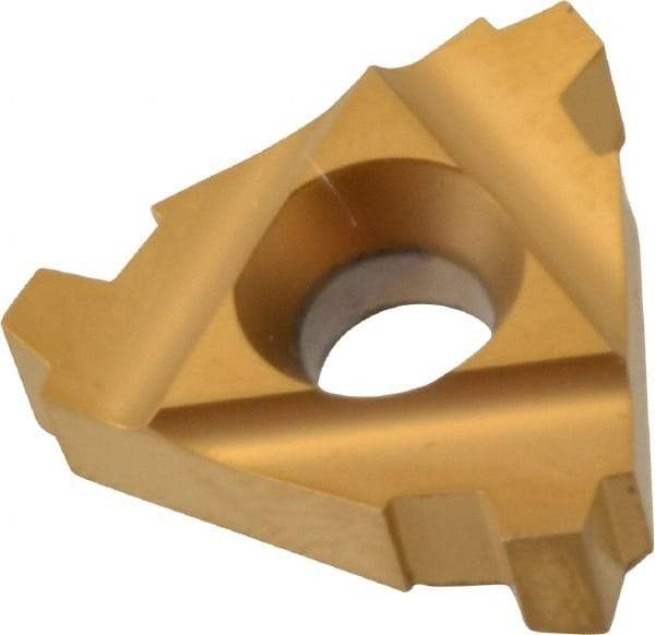 Hertel - 22ER External Right Hand 5 Stub Acme Laydown Threading Insert - Grade HG630TR, TiC/TiN Coated Carbide - Eagle Tool & Supply