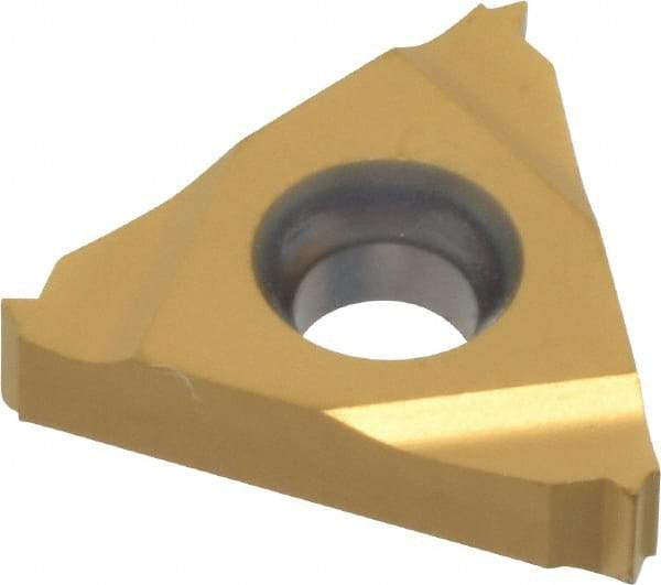 Hertel - 16ER External Right Hand 24 UN Laydown Threading Insert - Grade HG630TR, TiC/TiN Coated Carbide - Eagle Tool & Supply