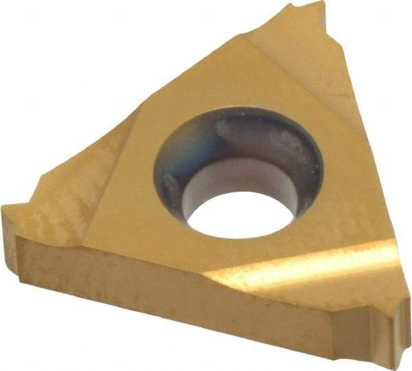 Hertel - 16ER External Right Hand 20 UN Laydown Threading Insert - Grade HG630TR, TiC/TiN Coated Carbide - Eagle Tool & Supply