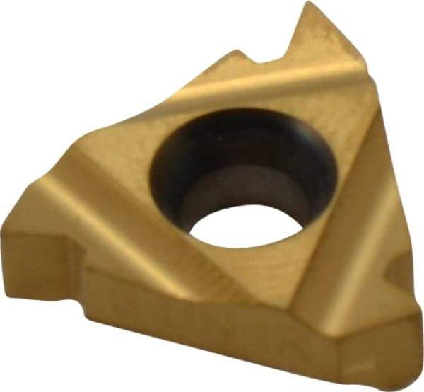 Hertel - 16IR Internal Right Hand 8 UN Laydown Threading Insert - Grade HG630TR, TiC/TiN Coated Carbide - Eagle Tool & Supply