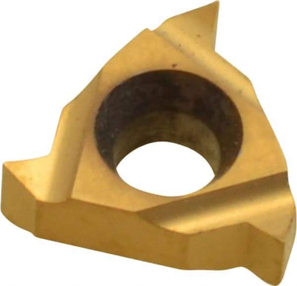 Hertel - 11ER External Right Hand 48-16 Partial Profile 60° Laydown Threading Insert - Grade HG630TR, TiC/TiN Coated Carbide - Eagle Tool & Supply