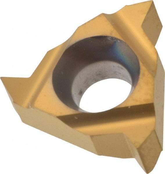 Hertel - 11ER External Right Hand 48-16 Partial Profile 60° Laydown Threading Insert - Grade HG330TR, TiC/TiN Coated Carbide - Eagle Tool & Supply