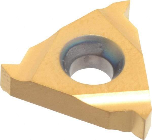 Hertel - 16ER External Right Hand 48-16 Partial Profile 60° Laydown Threading Insert - Grade HG630TR, TiC/TiN Coated Carbide - Eagle Tool & Supply