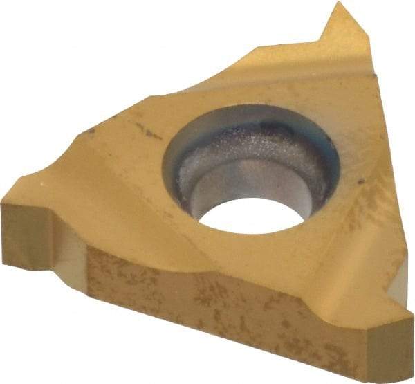 Hertel - 16IR Internal Right Hand 48-16 Partial Profile 60° Laydown Threading Insert - Grade HG330TR, TiC/TiN Coated Carbide - Eagle Tool & Supply
