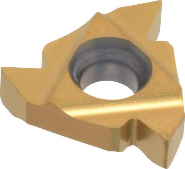 Hertel - 16ER External Right Hand 14-8 Partial Profile 60° Laydown Threading Insert - Grade HG330TR, TiC/TiN Coated Carbide - Eagle Tool & Supply