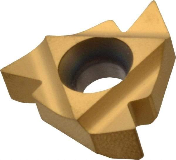 Hertel - 22IR Internal Right Hand 7-5 Partial Profile 60° Laydown Threading Insert - Grade HG630TR, TiC/TiN Coated Carbide - Eagle Tool & Supply