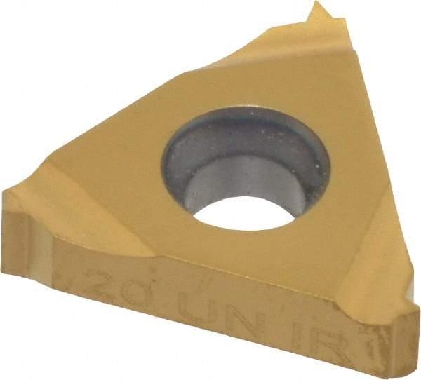 Hertel - 16IR Internal Right Hand 20 UN Laydown Threading Insert - Grade HG330TR, TiC/TiN Coated Carbide - Eagle Tool & Supply
