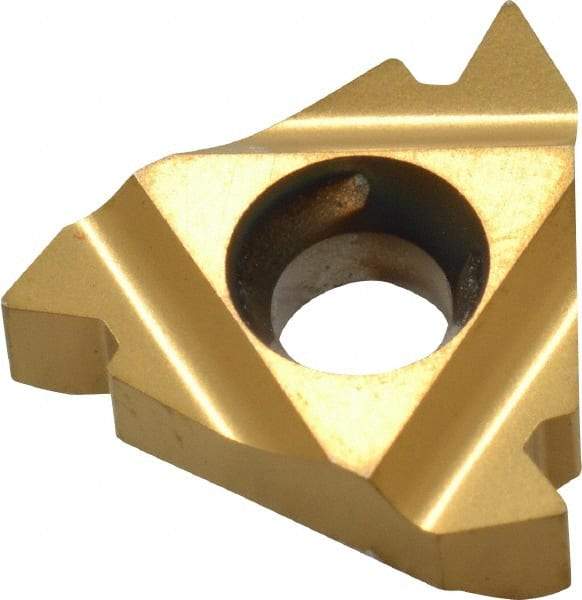 Hertel - 16IR Internal Right Hand 8 UN Laydown Threading Insert - Grade HG330TR, TiC/TiN Coated Carbide - Eagle Tool & Supply