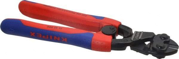 Knipex - 8" OAL, Bolt Cutter - 18mm Jaw Length x 33mm Jaw Width, Standard Head, Ergo Dual Component Handle - Eagle Tool & Supply