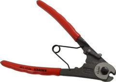 Knipex - 6" OAL, Cable Cutter - 6mm Jaw Length x 24mm Jaw Width, Standard Head, Ergo Dual Component Handle - Eagle Tool & Supply