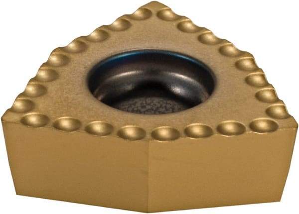 Komet - WOEX080404 03 Grade BK8425 Carbide Indexable Drill Insert - TiAlN/TiN Finish, Trigon, 12mm Inscribed Circle - Eagle Tool & Supply