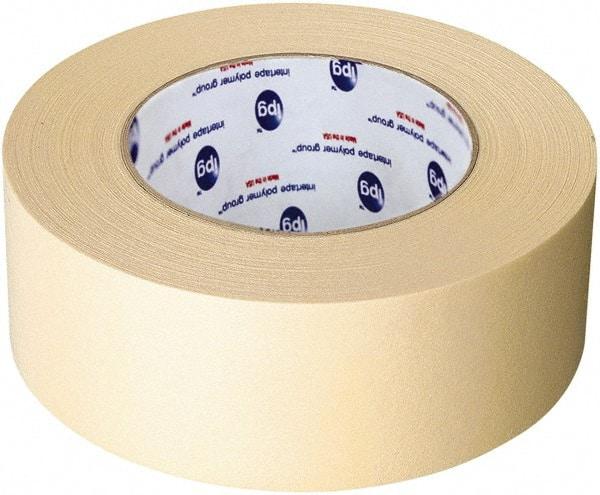 Intertape - 3" Wide x 60 Yd Long White Paper Masking Tape - Series 519, 6 mil Thick, 23 In/Lb Tensile Strength - Eagle Tool & Supply