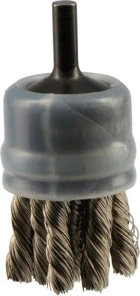 Osborn - 1" Brush Diam, Knotted, End Brush - 20,000 Max RPM - Eagle Tool & Supply