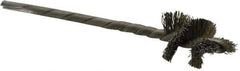 Osborn - 5/8" Diam Helical Stainless Steel Tube Brush - 0.008" Filament Diam, 1" Brush Length, 3-1/2" OAL, 1/8" Diam Shank - Eagle Tool & Supply