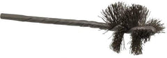 Osborn - 1" Diam Helical Stainless Steel Tube Brush - 0.008" Filament Diam, 1" Brush Length, 3-1/2" OAL, 1/8" Diam Shank - Eagle Tool & Supply