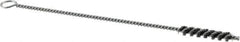 Osborn - 1/4" Diam Helical Steel Tube Brush - Single Spiral, 0.006" Filament Diam, 1-1/2" Brush Length, 7" OAL, 0.115" Diam Shank - Eagle Tool & Supply