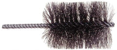 Osborn - 2" Long x 1/2" Diam Steel Tube Spiral Brush - 5" OAL, 0.006" Wire Diam, 0.187" Shank Diam - Eagle Tool & Supply