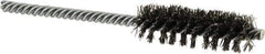 Osborn - 5/8" Diam Helical Steel Tube Brush - Double Spiral, 0.0104" Filament Diam, 2" Brush Length, 5" OAL, 0.208" Diam Shank - Eagle Tool & Supply