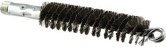 Osborn - 1" Diam Helical Steel Tube Brush - Double Spiral, 0.01" Filament Diam, 4-1/2" Brush Length - Eagle Tool & Supply