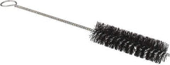Osborn - 3/4" Diam Helical Nylon Tube Brush - 0.012" Filament Diam, 3" Brush Length, 8-3/4" OAL, 1/8" Diam Shank - Eagle Tool & Supply