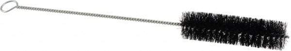 Osborn - 1-1/4" Diam Helical Nylon Tube Brush - 0.01" Filament Diam, 5" Brush Length, 15-1/2" OAL, 3/16" Diam Shank - Eagle Tool & Supply