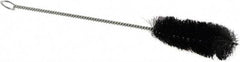 Osborn - 2" Diam Helical Nylon Tube Brush - 0.01" Filament Diam, 5" Brush Length, 15-1/2" OAL, 1/4" Diam Shank - Eagle Tool & Supply