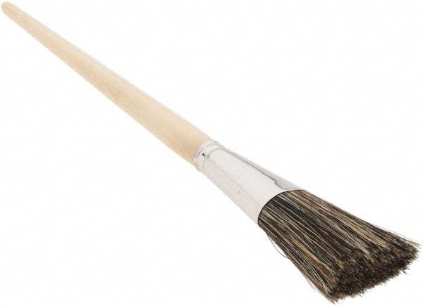 Osborn - Hoghair Artist's Paint Brush - 1 1/2" Wide, 2 3/8" Bristle Length, 9-3/4" Wood Handle - Eagle Tool & Supply