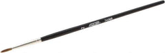 Osborn - #2 Sable Artist's Paint Brush - 3/32" Wide, 9/16" Bristle Length, 5-3/4" Wood Handle - Eagle Tool & Supply