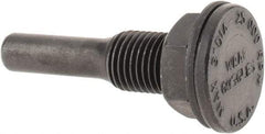 Osborn - 1/4" Arbor Hole to 1/4" Shank Diam Drive Arbor - For Small Diam Wheel Brushes - Eagle Tool & Supply