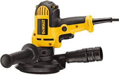 DeWALT - 5" Max Disc, 3,700 RPM, Electric Handheld Disc Sander - 120 Volts, Includes Wrench, 5" H&L Pad & Dust Shroud - Eagle Tool & Supply