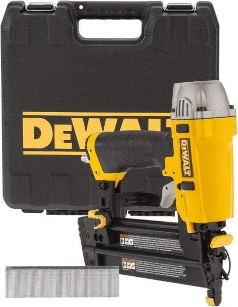 DeWALT - 5/8 to 2" Nail Length, 5/8 to 2" Nail Diam, 18 Gauge Brad Air Nailer Kit - 70 to 120 psi - Eagle Tool & Supply