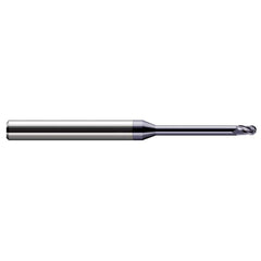Harvey Tool - Ball End Mills; Mill Diameter (mm): 1.40 ; Mill Diameter (Decimal Inch): 0.0550 ; Number of Flutes: 3 ; Length of Cut (Decimal Inch): 0.0820 ; Material: Solid Carbide ; Overall Length (Inch): 2-1/2 - Exact Industrial Supply