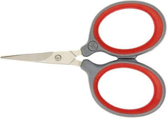 Clauss - 1" LOC, 3" OAL Titanium Scissors - Plastic Handle, For Paper, Fabric - Eagle Tool & Supply