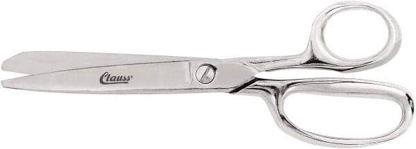 Clauss - 5" LOC, 8" OAL Trimmers - Steel Handle, For Paper, Fabric - Eagle Tool & Supply