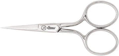 Clauss - 1" LOC, 3-1/2" OAL Scissors - Steel Handle, For Paper, Fabric - Eagle Tool & Supply
