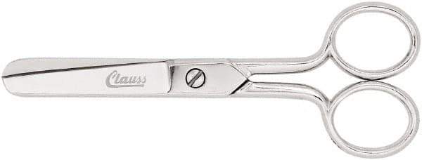 Clauss - 2" LOC, 8-5/8" OAL Carbon Steel Blunt Point Scissors - For Paper, Fabric - Eagle Tool & Supply