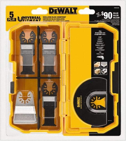 DeWALT - Oscilating Rotary Tool Accessory Kit - UNIVERSAL FITMENT, For Use on All Major Brands (no Adapter Required) - Eagle Tool & Supply