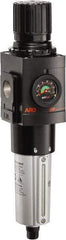 ARO/Ingersoll-Rand - 3/4" NPT Port Heavy Duty 1 Piece Filter/Regulator FRL Unit - Metal Bowl, 236 SCFM, 250 Max psi, 14.689" High x 4.091" Long, Automatic Drain - Eagle Tool & Supply
