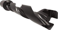 Allied Machine and Engineering - Series 29, 29 to 32mm Diam, 1-1/4" Diam Straight Shank with Flange, Helical Flute Spade Drill - 6-19/64" Max Depth, 7-29/32" Body Length, 10-3/16" OAL, Standard Length, Through Coolant - Eagle Tool & Supply