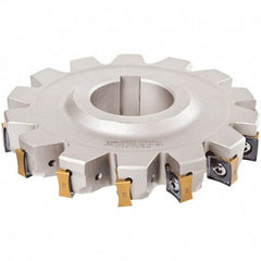 Iscar - Arbor Hole Connection, 0.3543" Cutting Width, 1.2992" Depth of Cut, 125mm Cutter Diam, 1.5748" Hole Diam, 14 Tooth Indexable Slotting Cutter - S890 SSB-13 Toolholder, S890 SNMU 1305PN Insert - Eagle Tool & Supply