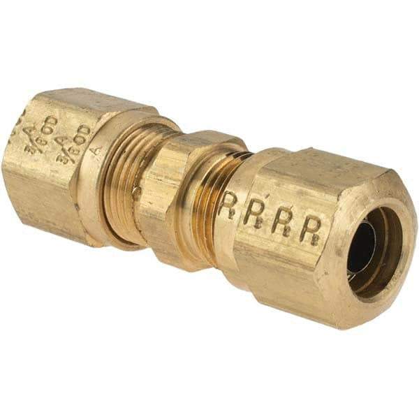 Parker - 3/8" OD, Brass Union - 150 Max Working psi, Comp x Comp Ends - Eagle Tool & Supply
