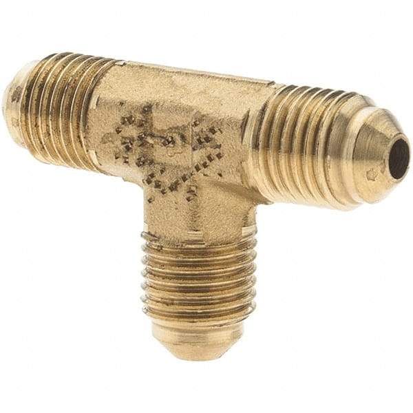 Parker - 3/16" Tube OD, Metal Flared Tube Union Tee - 3/8-24 UNF - Eagle Tool & Supply