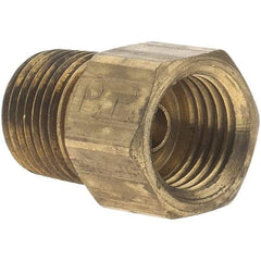 Parker - 3/16" Tube OD, Metal Flared Tube Inverted Male Connector - 1/8-27 NPTF - Eagle Tool & Supply