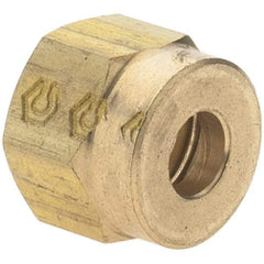 Value Collection - 5/32" Outside Diam, 5/32 Thread, Metal Push-to-Connect Tube Nut - Push to Connect Connection - Eagle Tool & Supply